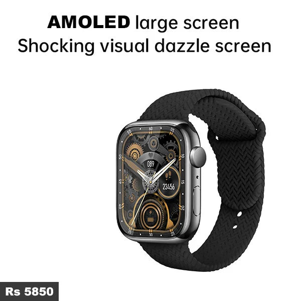 AMOLED WS-S9 MAX Smartwatch (2 Straps).