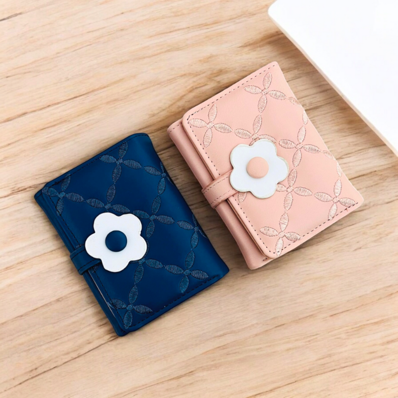 Kawaii Flower Trifold Wallet & Card Holder - With Free COD!