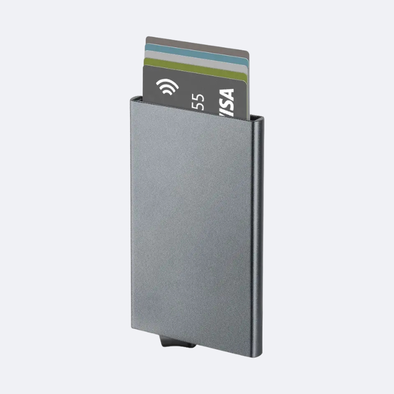 Metal Stainless Steel RFID Credit Card Holder – Free Cash on Delivery