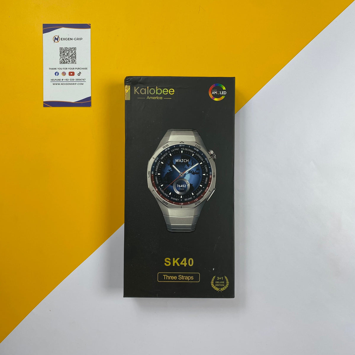 NexGen-Grip | Kalobee America SK40 Smart Watch – AMOLED Display