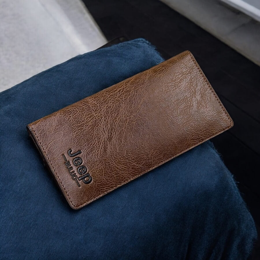 Jeep Imported Branded Leather Wallet (Buy 1 Get 1 Free)